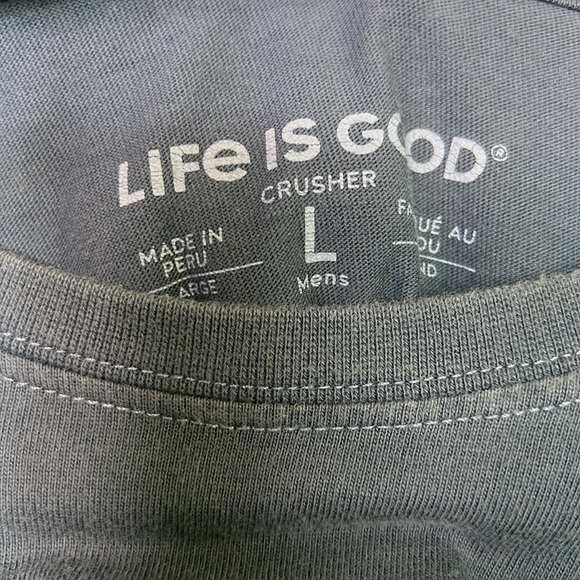 LIFE IS GOOD Off Road Blue Crusher Tee size Large - Picture 6 of 11